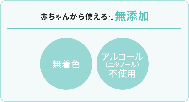 赤ちゃんから使える無添加
