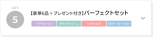 【豪華6品＋プレゼント付き】パーフェクトセット