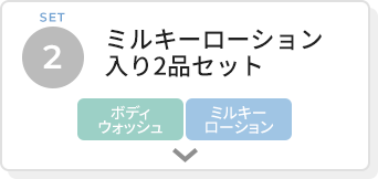 ミルキーローション入り2品セット